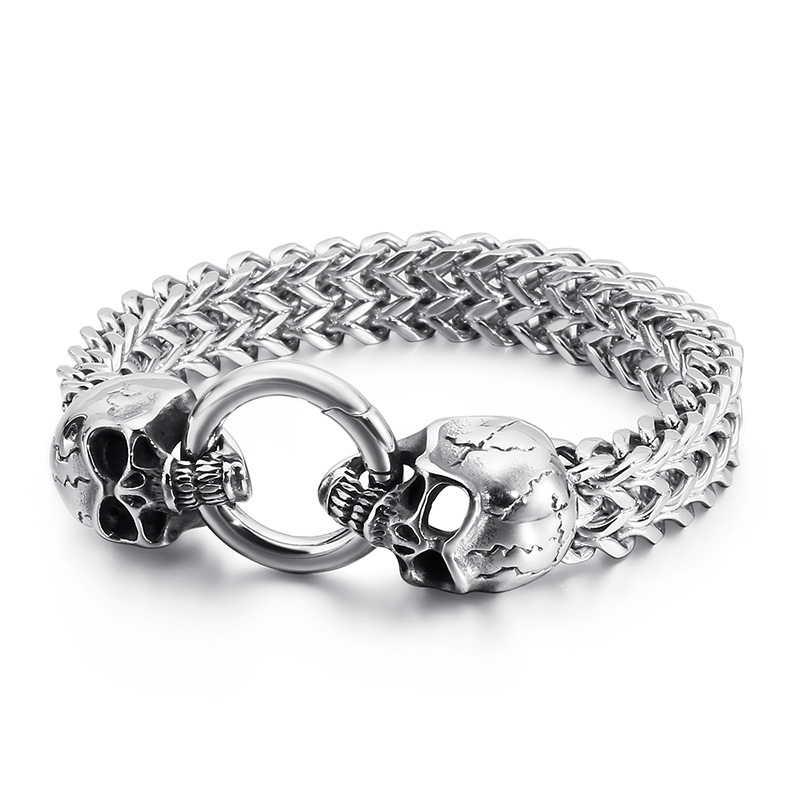 Skull Titanium Steel Domineering Bracelet