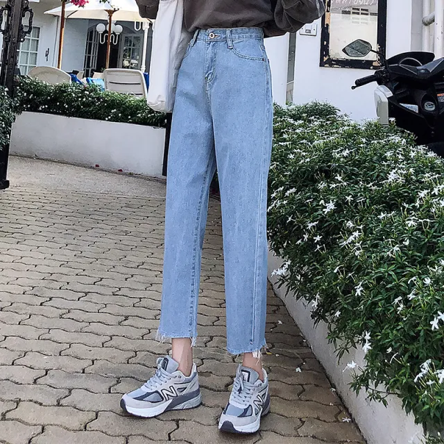 Women's high waist jeans Blue - Shop at LoveMi
