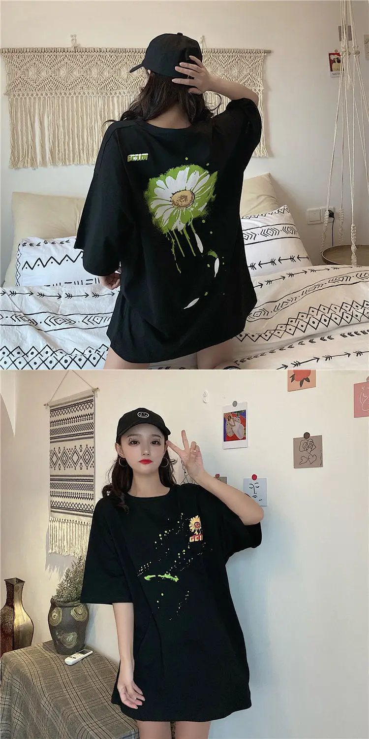 Women's cotton short-sleeved T-shirt
