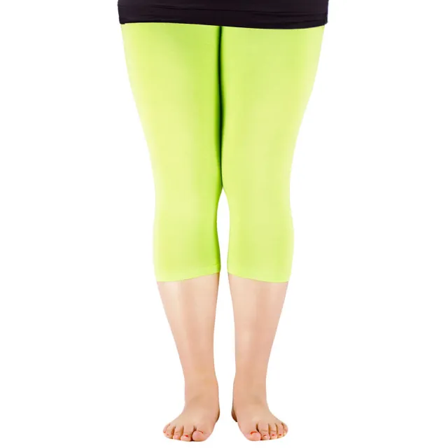 Solid color leggings Fluorescent Green - Shop at LoveMi