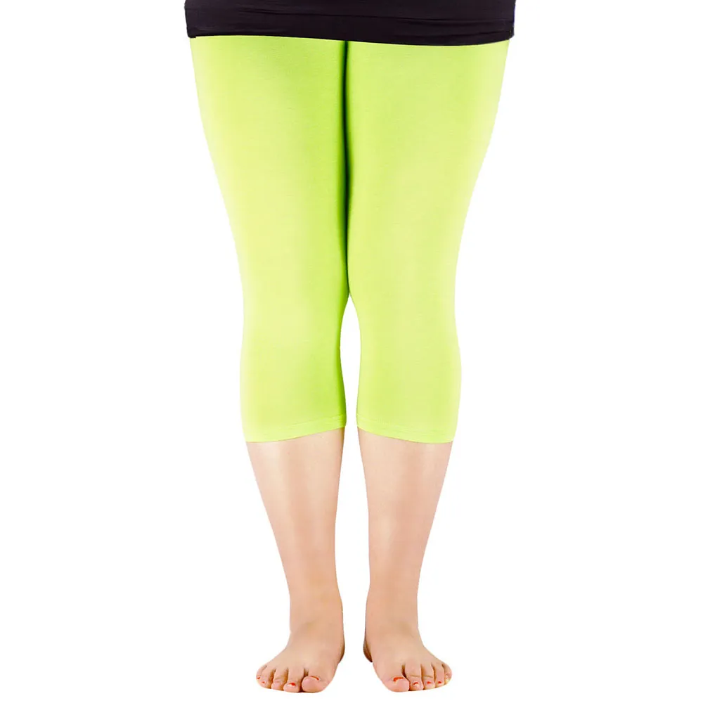 Solid color leggings - Fluorescent Green