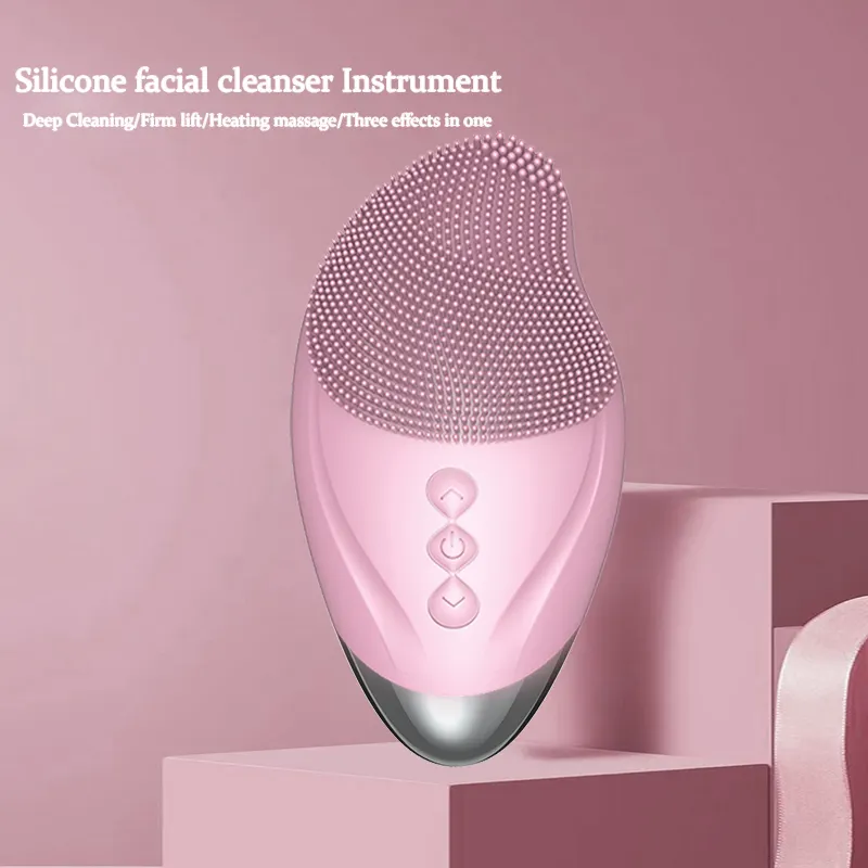 Waterproof silicone cleansing instrument