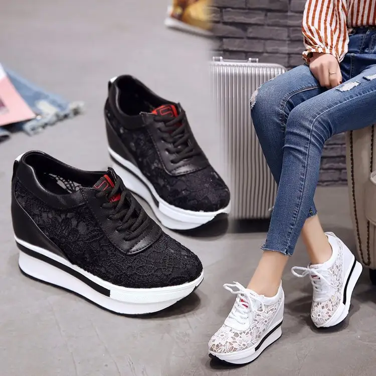 Increased mesh white wild shoes