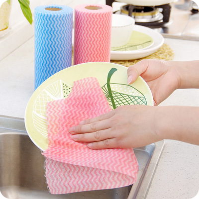 Absorbent thickened non-woven cleaning cloth