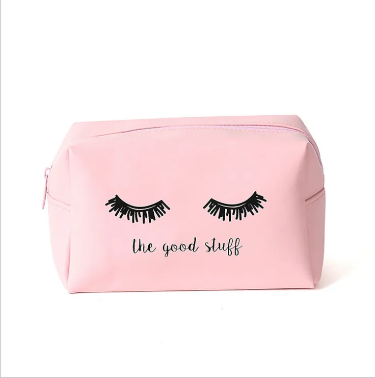 Eye pattern cosmetic bag - Pink