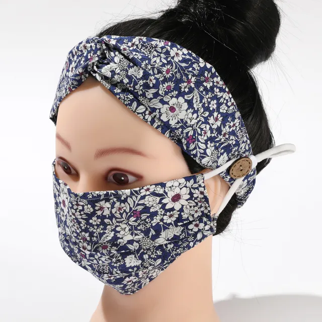 Pure cotton headband mask set 1 Style - Shop at LoveMi