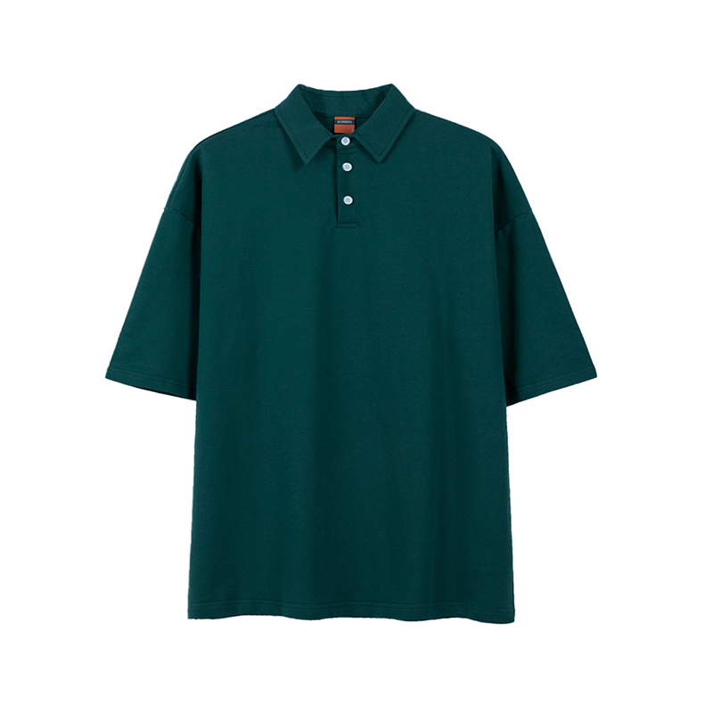 Men's lapel short sleeve t-shirt