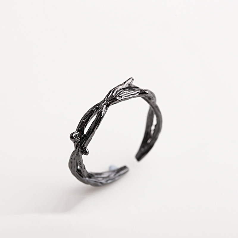 Korean Rose Ring Silver