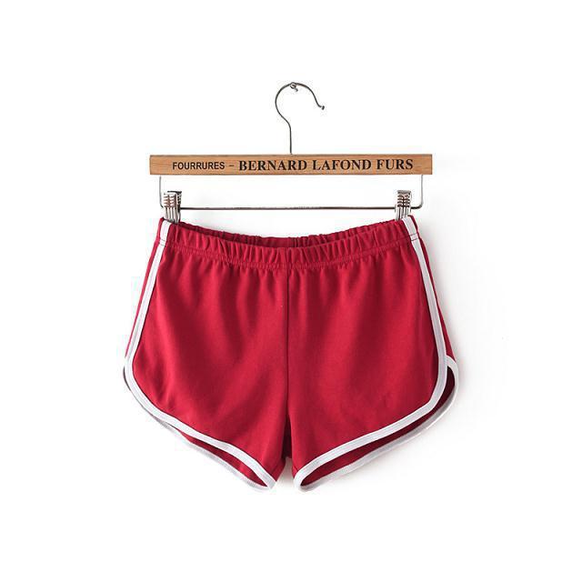 Sports shorts women summer women's pajamas Wine Red - Shop at LoveMi