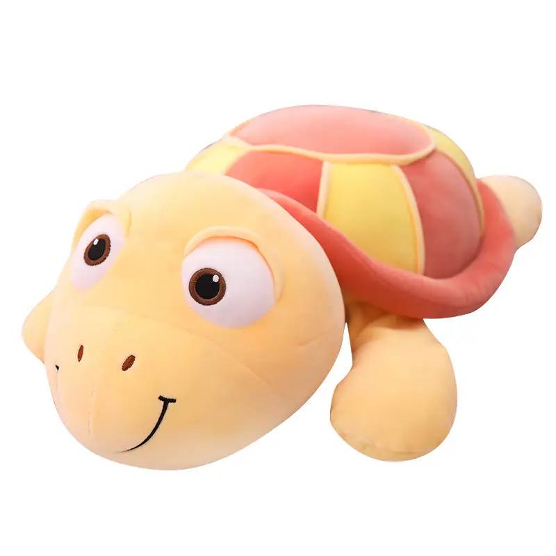 Cute little turtle large pillow