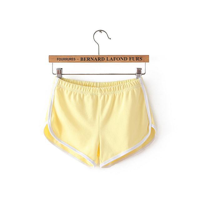 Sports shorts women summer women's pajamas Light Yellow - Shop at LoveMi