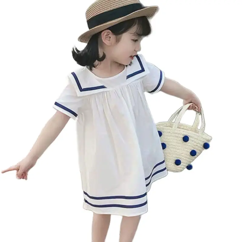 Navy style children's dress