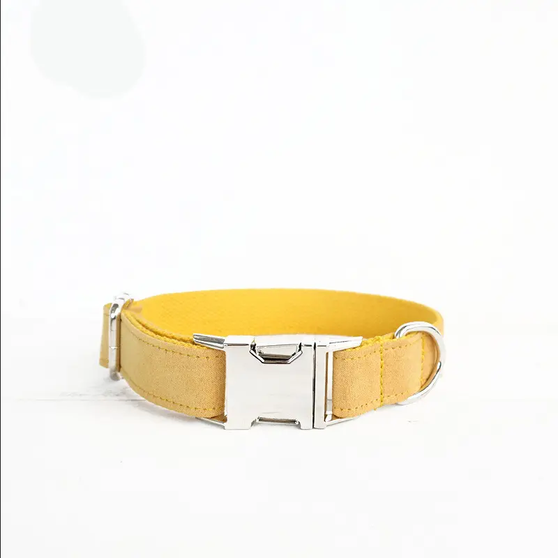 Adjustable dog collar with customizable name