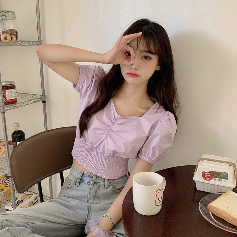 New style French puff sleeve short