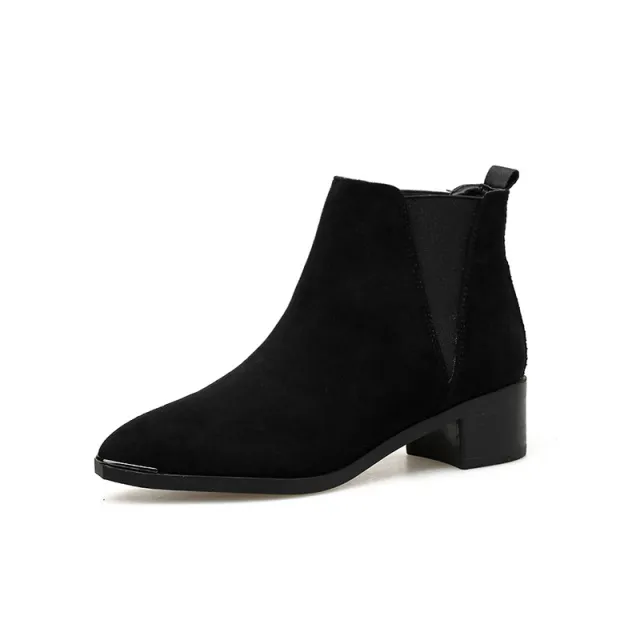 High heel ankle boots Martin boots Suede 40 Add Cashmere - Shop at LoveMi