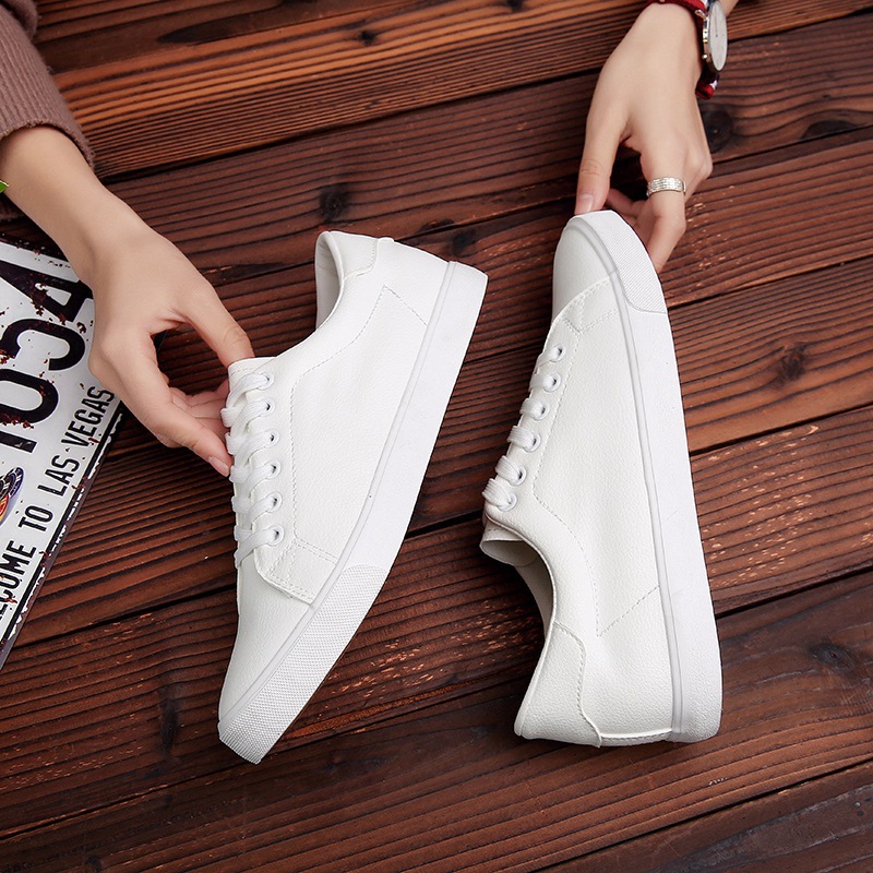 Youth shoes white student board shoes casual white shoes
