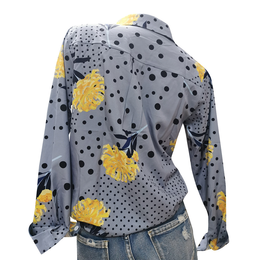 V-neck Fashion Top printed shirt