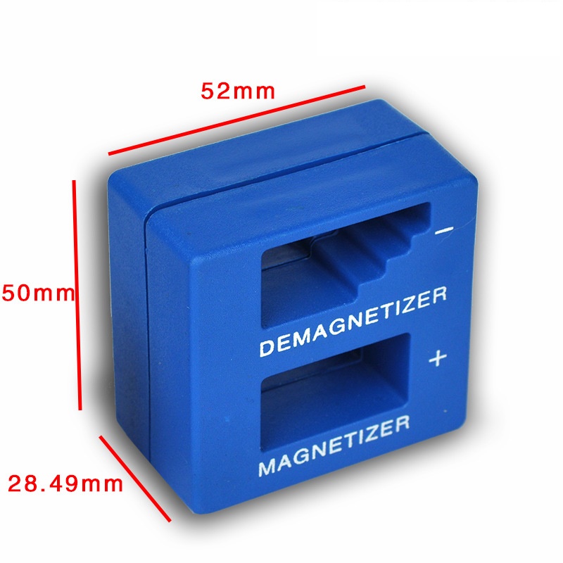 Screwdriver magnetizer degaussing