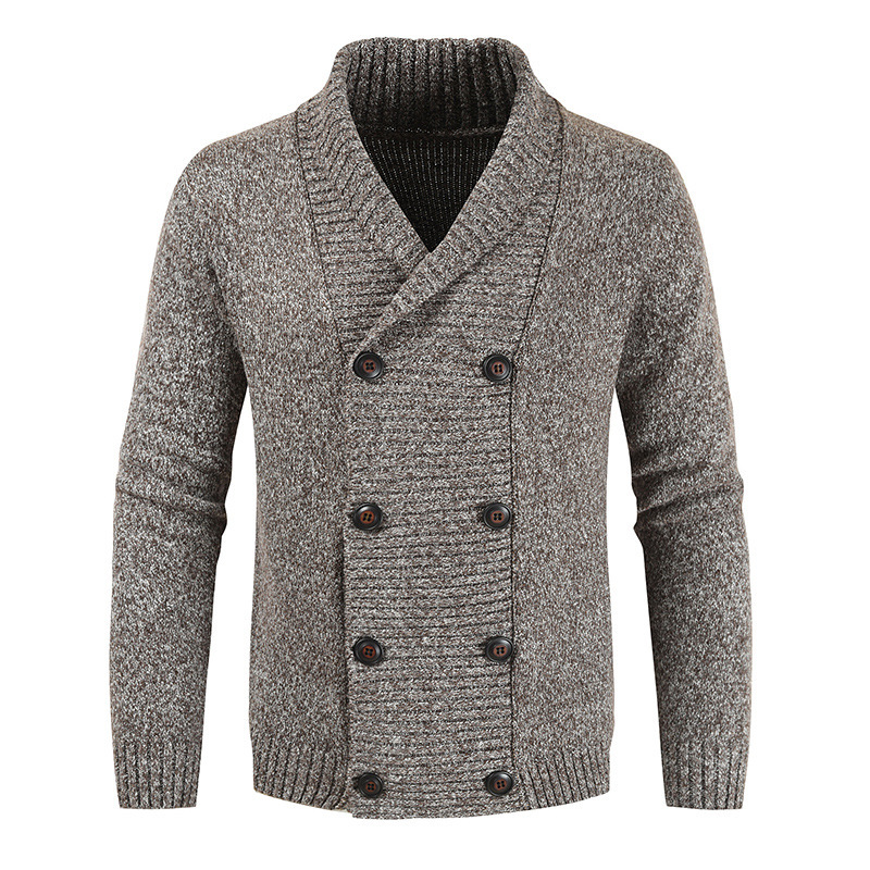 Casual youth double breasted cardigan sweater