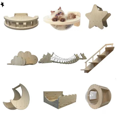 Cat Climbing Frame Solid Wood