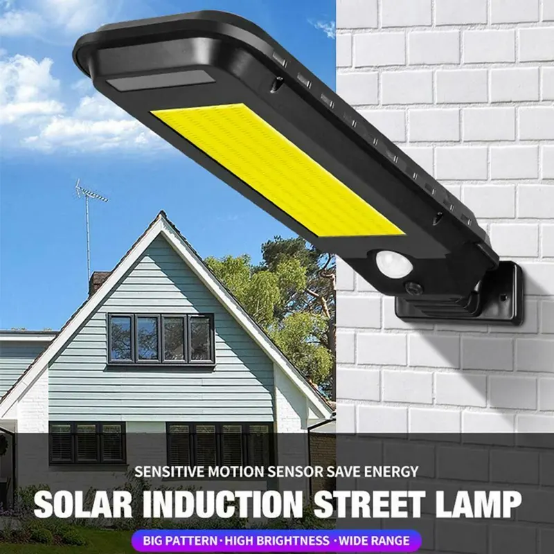 Solar lamp human body induction wall