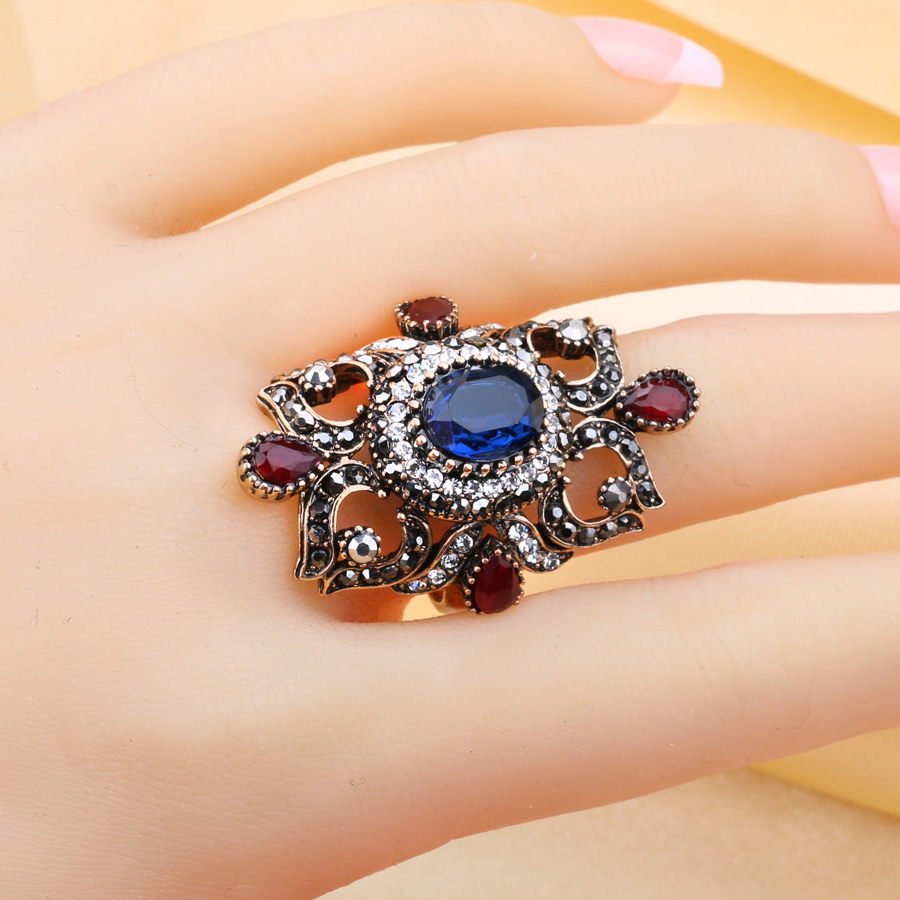 Jewelry retro jewel ring female