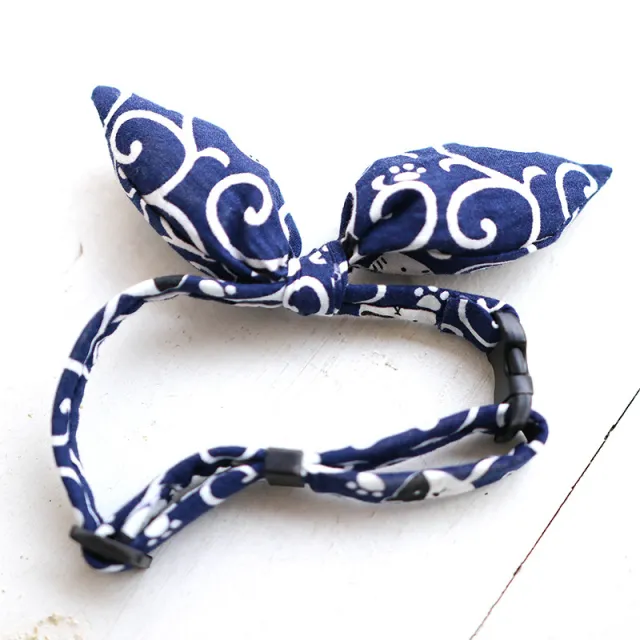 Handmade cat puppy bow tie Dark Blue - Shop at LoveMi