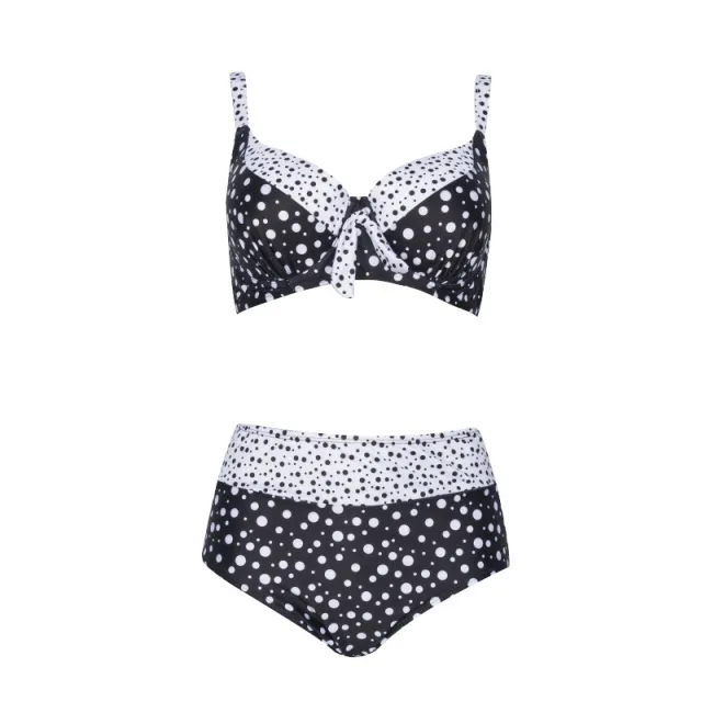 Retro wave dot bikini Black - Shop at LoveMi