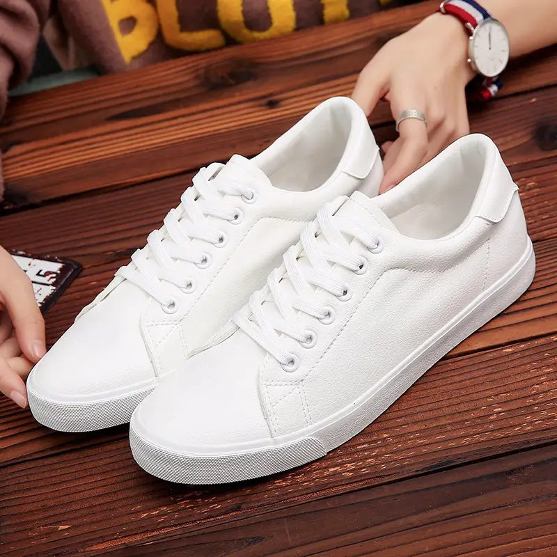 Youth shoes white student board shoes casual white shoes