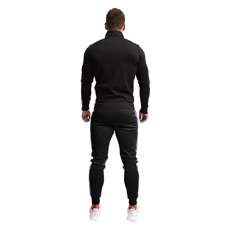 Men’s striped long sleeve sweatpants suit