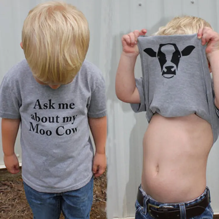 Printed English Boy Short Sleeve