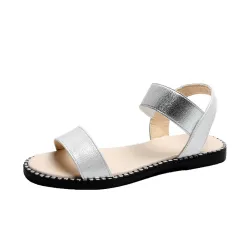 Flat heel sandals women flat non-slip sandals - Silver - View 1