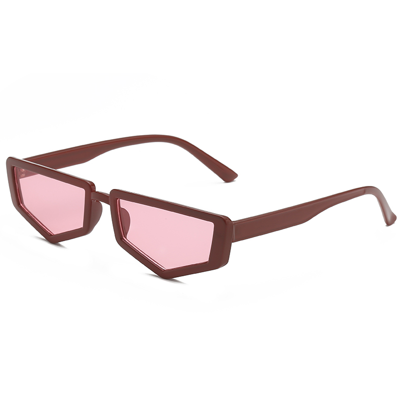 Street shot concave shape sunglasses