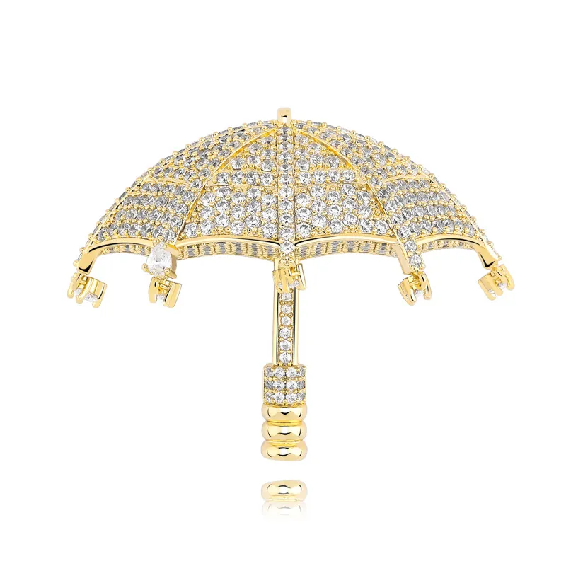 Hip-hop umbrella pendant - Gold