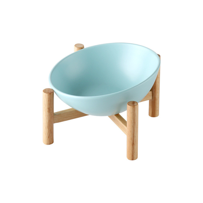 Ceramic Cat Bowl Dog Bowl Drinking Bowl Blue - Shop at LoveMi
