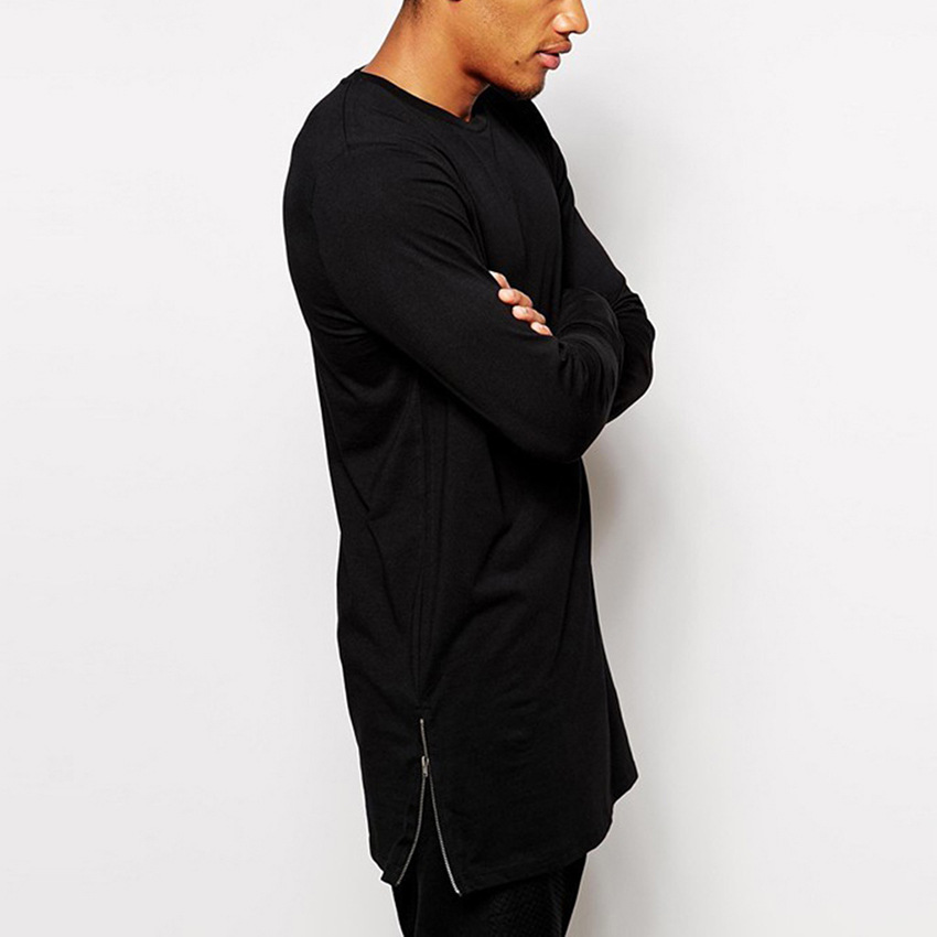 New simple men's solid color bottoming t-shirt