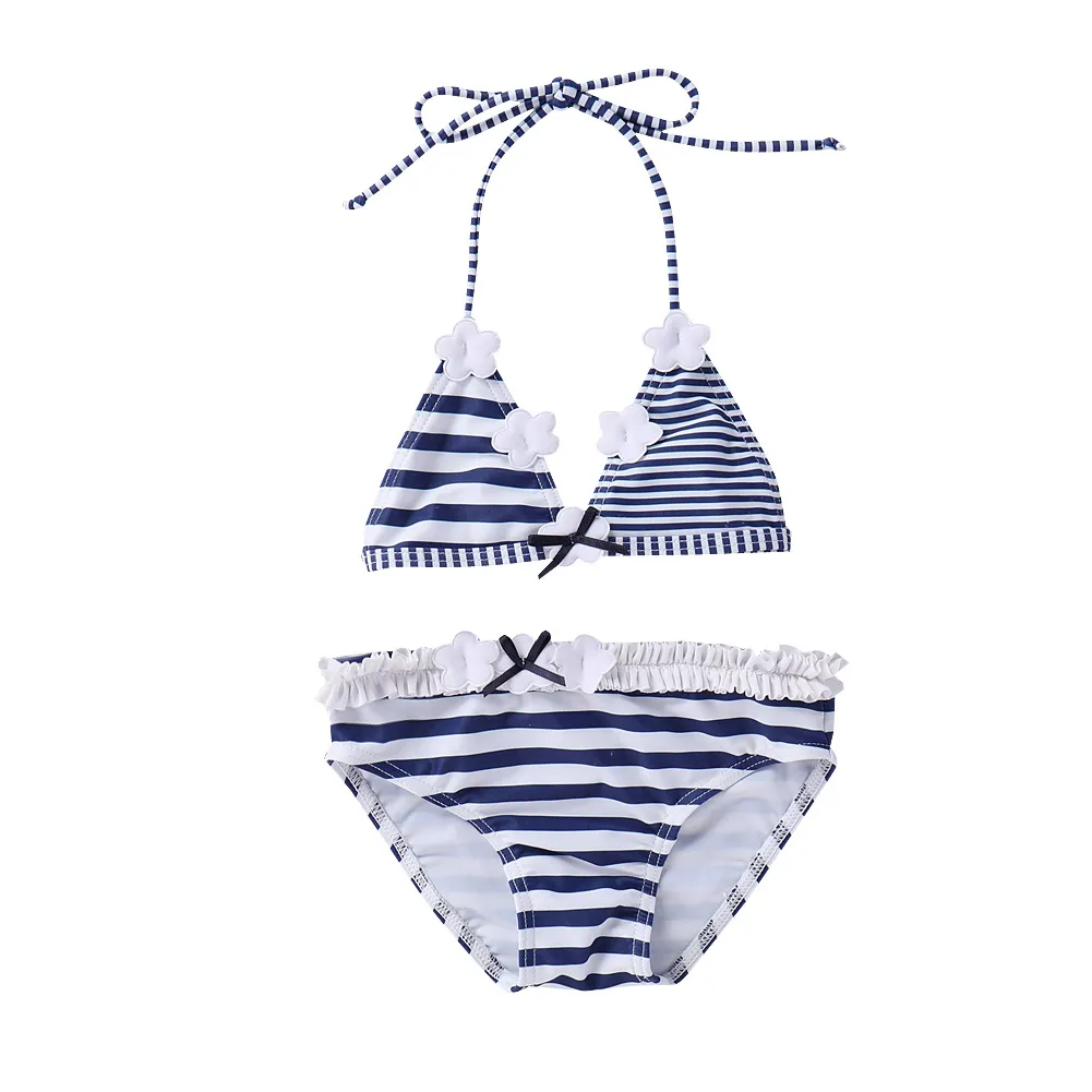 Baby Striped Lace Swimsuit - Stripe-104