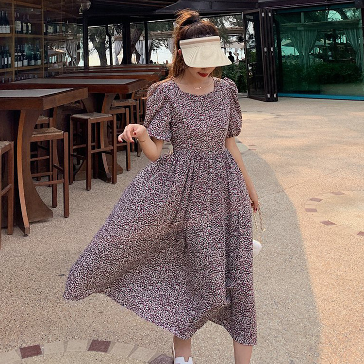 Retro floral summer dress