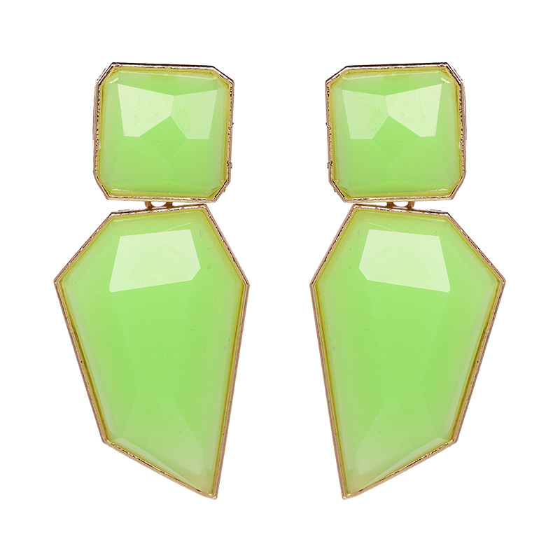 Exaggerated geometric earrings