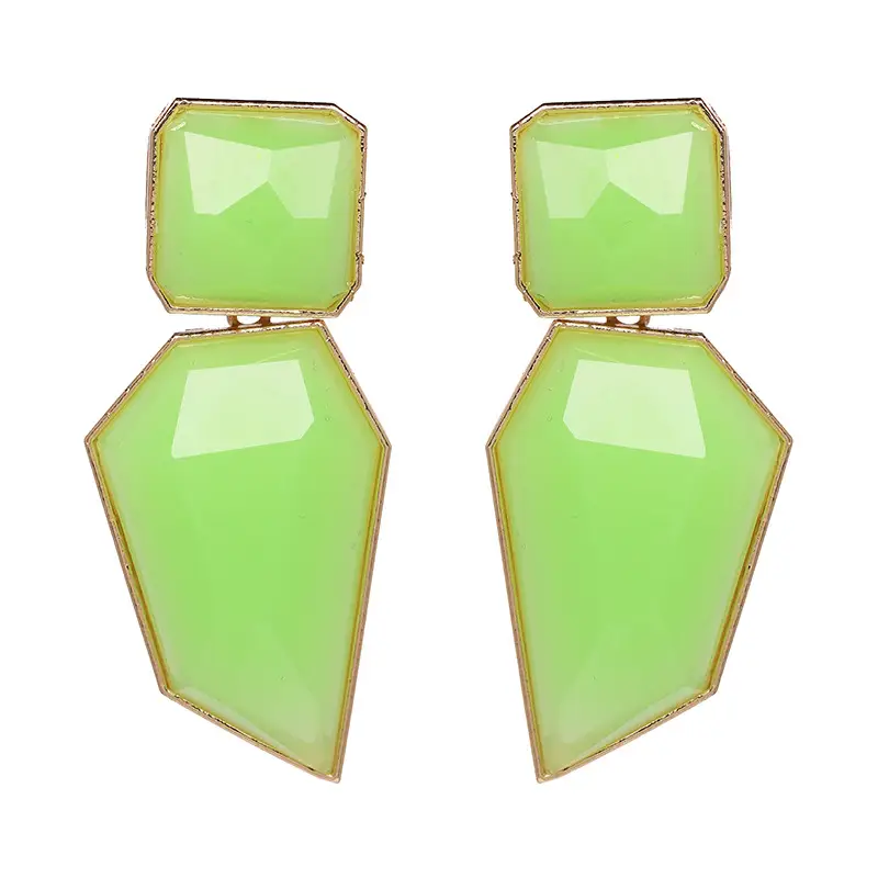 Exaggerated geometric earrings