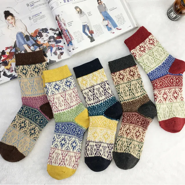 Thick and warm ladies rabbit wool socks 5Color 5 - Shop at LoveMi