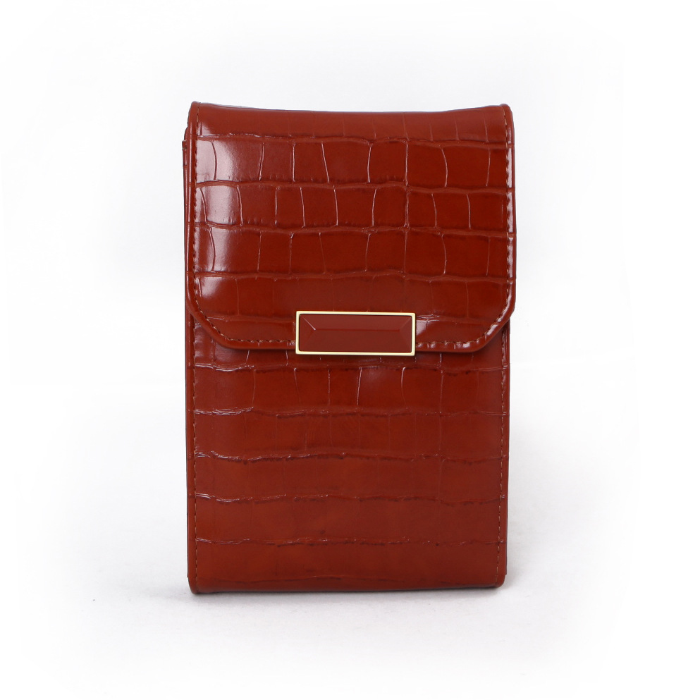 Mobile phone bag with stone pattern