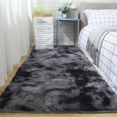 Plush carpet floor mat - Nebula Gray - View 1