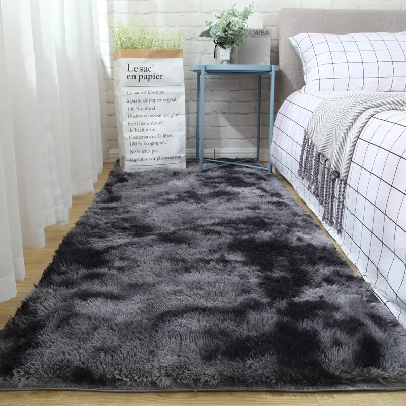 Plush carpet floor mat - Nebula Gray