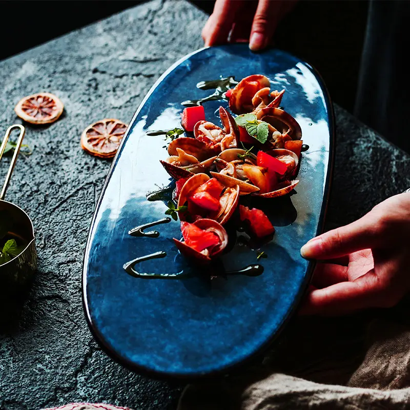 Sushi Sashimi Plate Snack Flat