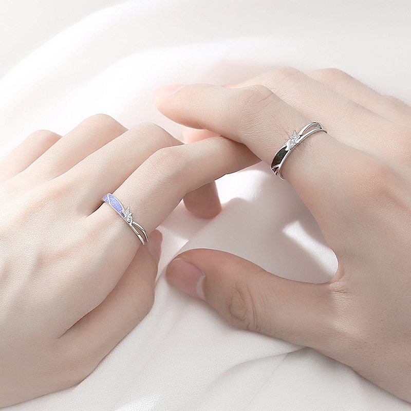 Sterling Silver Crystal Unicorn Ring