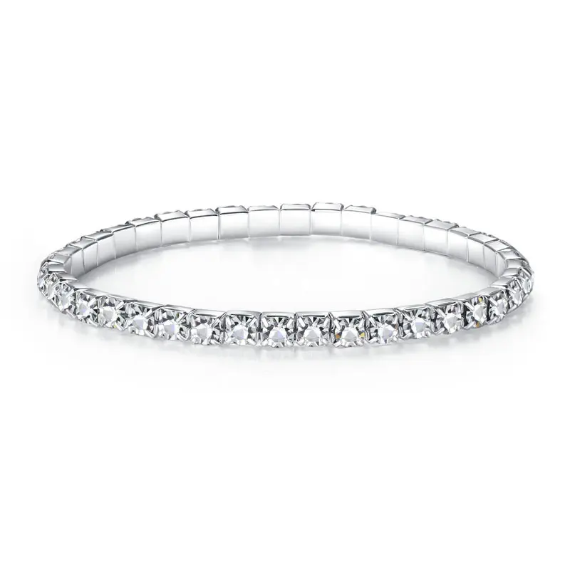 Japanese and Korean Elastic Rhinestone Bracelet Hand Row