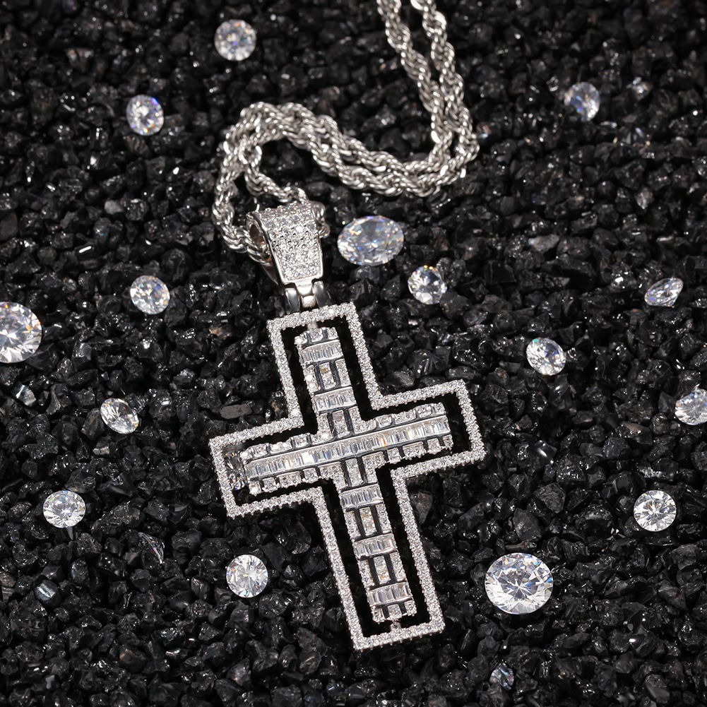 Double-sided cross necklace