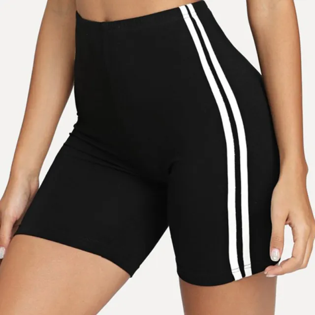 Side white sports yoga bottoming shorts Black - Shop at LoveMi