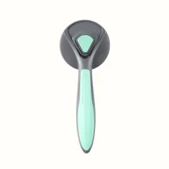 Stainless Steel Pin Comb Dog Hair Removal Comb - Green - View 1